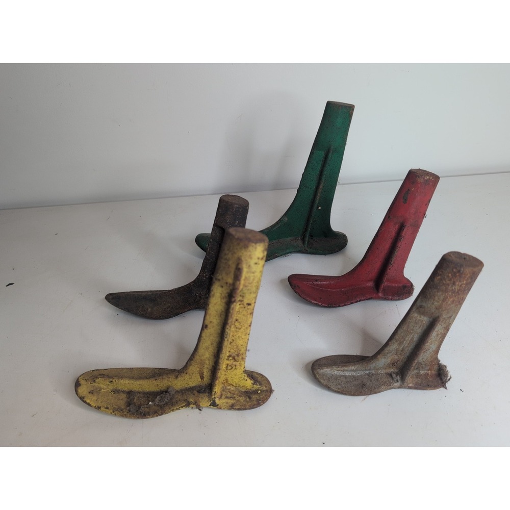 Mixed Lot Of 5 Unbranded Shoe Cobblers Green Red Yellow Various Sizes